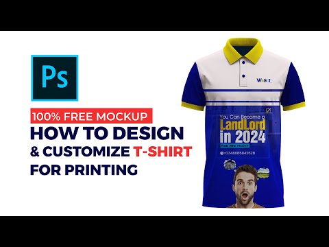 HOW TO DESIGN &CUSTOMIZE T-Shirt For Printing #photoshop #tutorial #t-shirt #customization #business