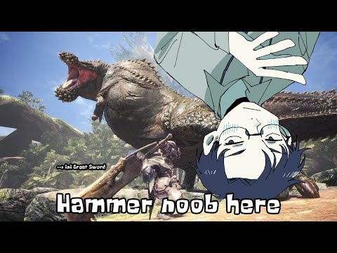 Hammer noob trying the game here chillin (Monster Hunter World)