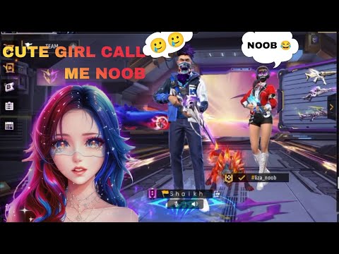 CUTE GIRL CHALANGE  1 VS 1 AND CALL ME NOOB🥲 #freefiremax #freefire #youtube  #1v1 #youtubeindia #ff