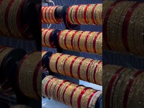 Wedding red chura design #bridalbangles #bangles #partywearbnagles #panjabisong