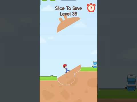 Slice To Save Level 38 Gameplay. #gameplay #game #shorts #walkthrough #trending #mobilegame