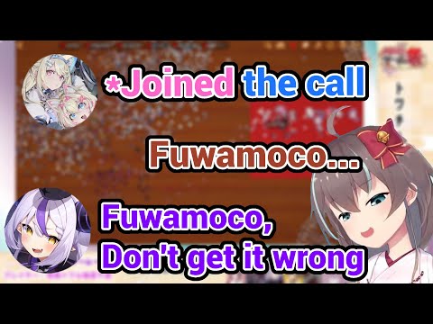 Fuwamoco Joined the Call at The Perfect Time When Laplus is Yapping about them in Puzzle Together