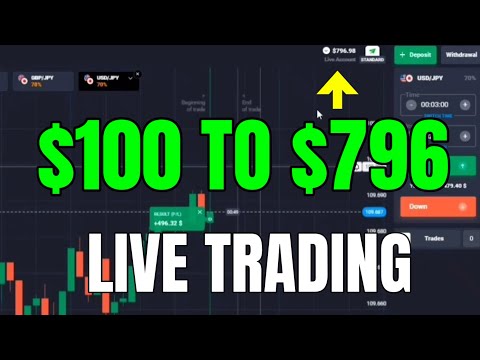 $100 to $796 || Best binary options trading strategy