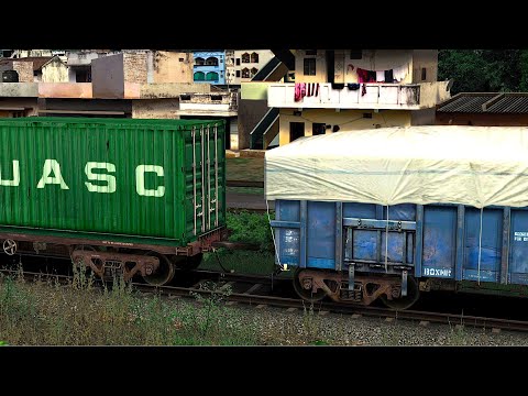 BOXN WAGON COUPLING SHIP CONTAINER | BUMPY RAILROAD | Train Simulator | Railwork | RAILWAY RITAM