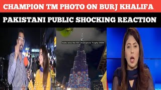 champion tm on burj khalifa pakistani public shocking reaction 😲🤯