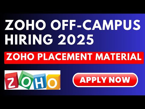 Zoho Off-Campus Hiring 2025 | Freshers Software Developer Jobs for C, C++ & Java Developers