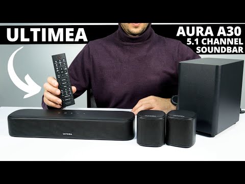 Ultimea Aura A30 REVIEW: 5.1 Channel Wireless Soundbar and Subwoofer Only $100!