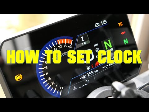 SUZUKI GSX-8S / GSX-8R  - HOW TO SET CLOCK