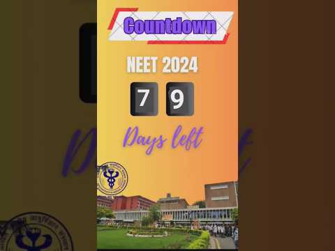 79 days left for neet aspirants #viral #pw #mbbs #neet2024 #neetmotivation #viralshort #aiimskalyani