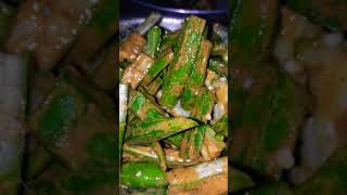 Bindi fry | lady finger Recipe | how to make lady finger sabzi | lady finger sabzi #shorts#short