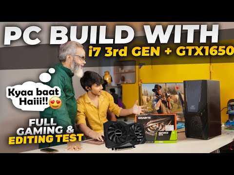 PC Build with i7 3rd Gen + GTX1650 GPU 🔥 Full Testing Video