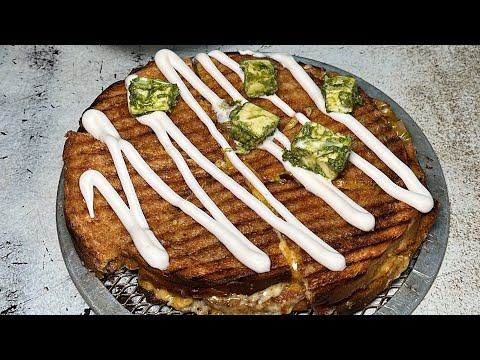 1st Time in World Cheese Angoori Sandwiche #viral #trendingvideo #sandwich #streetfood