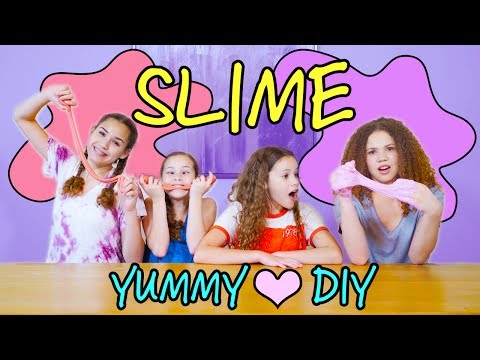 YUMMY SLIME DIY! (Haschak Sisters)