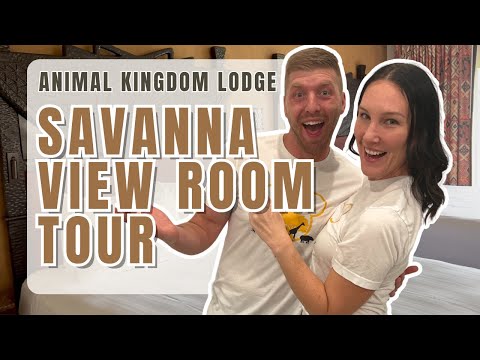 Room tour At Disneys Animal Kingdom Lodge: Savanna View Room