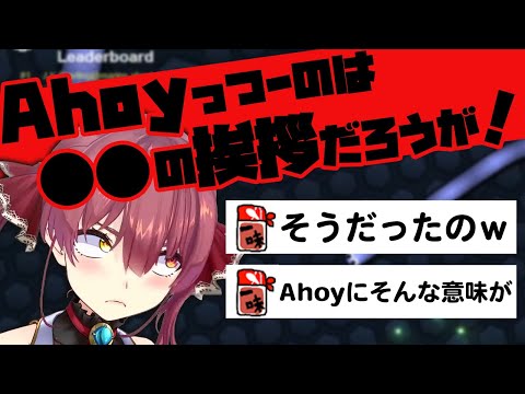 すごくどうでもいいタイミングで「Ahoy」の意味を明かすマリン船長【ホロライブ切り抜き】