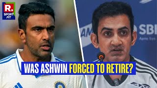 R Ashwin Chose to Retire As Gautam Gambhir Preferred Washington Sundar, Ravindra Jadeja - Reports