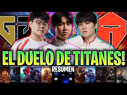 DUELO DE TITANES ENTRE COREA Y CHINA! *PARTIDAZO* | GEN vs TES RESUMEN SWISS STAGE WORLDS 2024 LVP