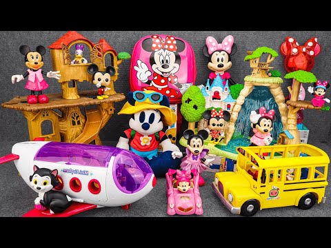 Satisfying with Unboxing Disney Minnie Mouse Yellow Bus Playset | Review Toys ASMR