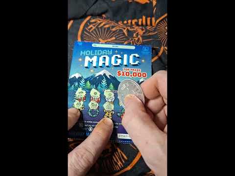 The Christmas Night $20 Oregon Scratch Ticket Video #asmr #oregonlottery #scratchtickets