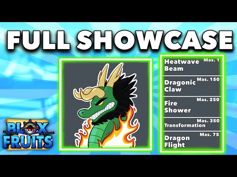 Dragon Fruit all abilities showcase in 1 minute! (Blox Fruits)