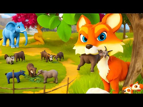 लोमड़ी और सात बकरियाँ - Fox & Seven Goats Story in Hindi | 3D Animated Hindi Moral Stories | JoJo Tv