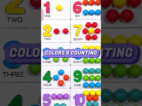 Color Sorting & Counting for Toddlers | Educational Activities for Toddlers #shorts