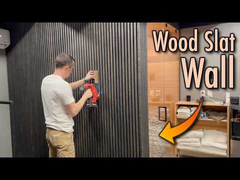 How to Make a Wood Slat wall from Scratch DIY