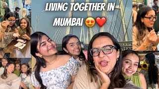 Living Together for 24 hrs in Mumbai 🥹❤️✨(train journey, night cravings, had so much fun) || YR ||