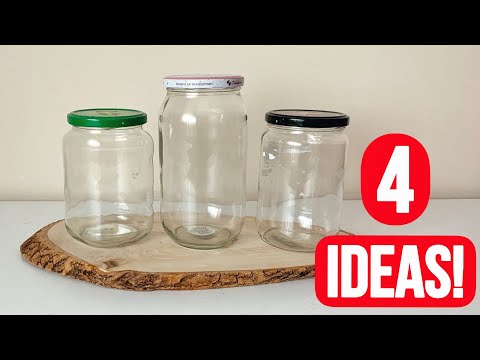 4 Recycling Ideas with Glass Jars!