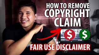 TUTORIAL : HOW TO REMOVE COPYRIGHT CLAIM | FAIR USE DISCLAIMER