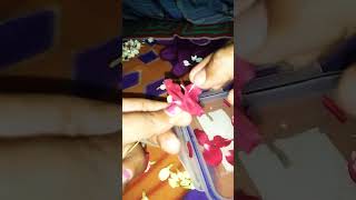 flower garland easy method #flowers #flowergarland #easy