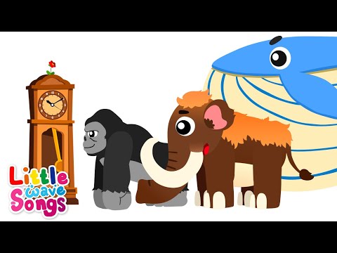 ⭐️Special! Hickory Dickory Dock with Mommoth Kingkong Whale  | Little Wave Songs - Baby Coco