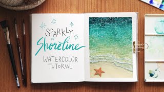 Sparkly Shoreline: Watercolor Tutorial