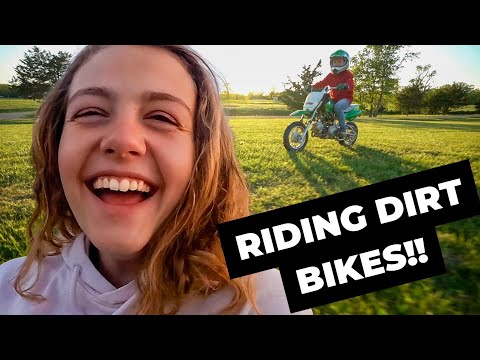 RIDING DIRT BIKES!! | The Kids Rode Motor Bikes for the FIRST TIME!