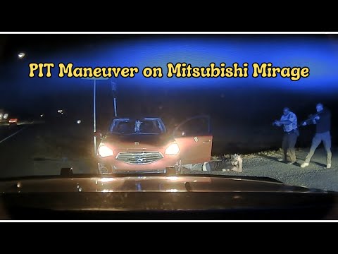 Arkansas State Police quickly assist in pursuit of Mitsubishi Mirage - PIT MANEUVER ends chase