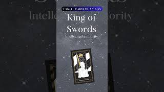 The King of Swords Tarot Card: Leadership and Intellectual Mastery | Tarot Talks Short #tarot