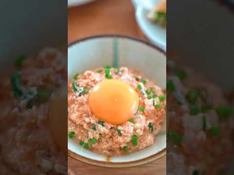 覚えておくと色々使える豆腐濃厚にする方法。（豆腐のキムチなめろう）#shorts