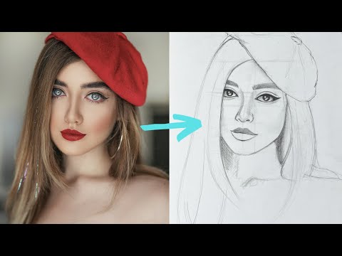 How To Draw a Face Using a Reference // Step by Step // Draw With Me