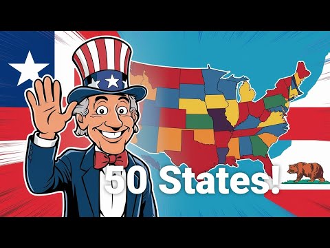 USA- Explore and Learn: Learn the  50 States of America!