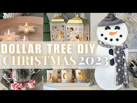 DOLLAR TREE CHRISTMAS DIYS 2023 🎄 | Christmas Crafts | High End Decorations