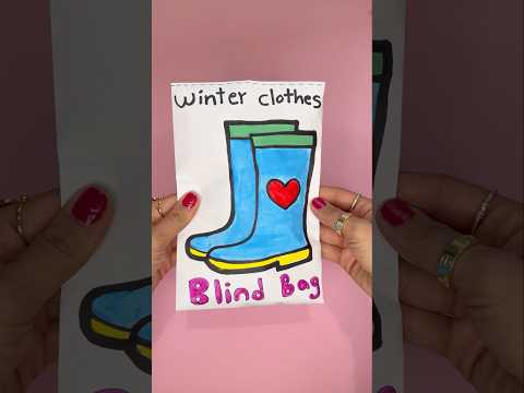 Winter clothes blind bag! #blindbag #papersquishy #blindbagopening #papercraft #diycrafts #diy