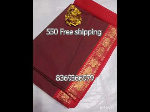 Chettinad cotton without blouse #freeshipping #pongaloffer #trending #cottonfabric #teacherspecial