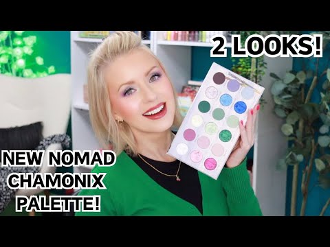 NEW NOMAD COSMETICS CHAMONIX PALETTE REVIEW + 2 LOOKS