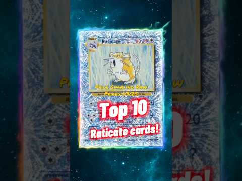 Top 10 EXPENSIVE Raticate Pokemon Cards 🐀 #shorts #top10 #raticate