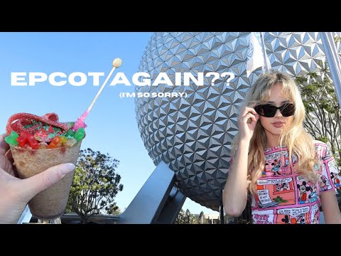 An Evening at Epcot | Coke Candy Icee | San Angel Inn | Chalk Art Photo Op