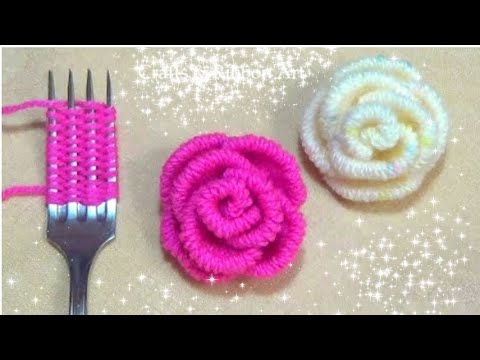 How to make Rose flower at Home, flower making ideas, hand crafts,home decoration ideas unique ideas