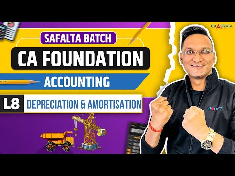 CA Foundation Accounts May/ Sep2025 | Depreciation & Amortization L8 | By CA CS Anshul Agrawal