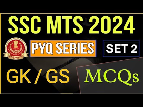 MTS 2024 | PYQs Series | Set 2 | MTS Previous Year GK Questions MCQs | Indologus |