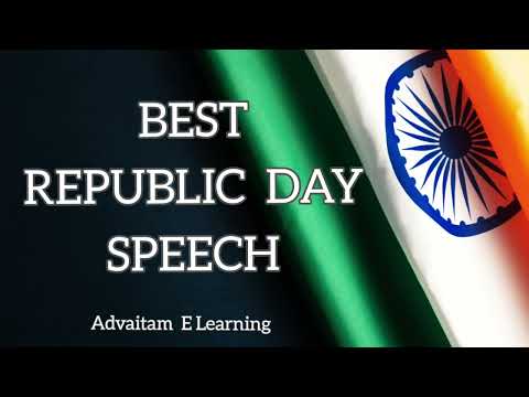 🇮🇳 Speech On Republic Day 2024 / Republic Day Speech In English / 26 Jan speech / 75th Republic day