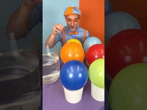 Pop the BALLOON! Sink or Float with Blippi's DINOSAUR Surprise! #blippi #shorts